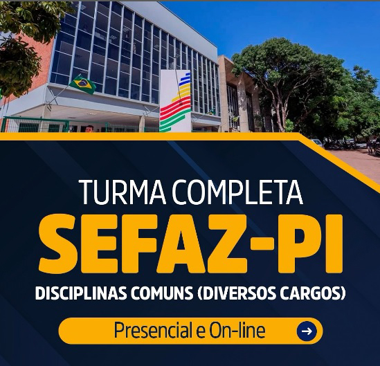 Turma Sefaz - PI do CEV Concursos tem disciplinas comuns aos diversos cargos