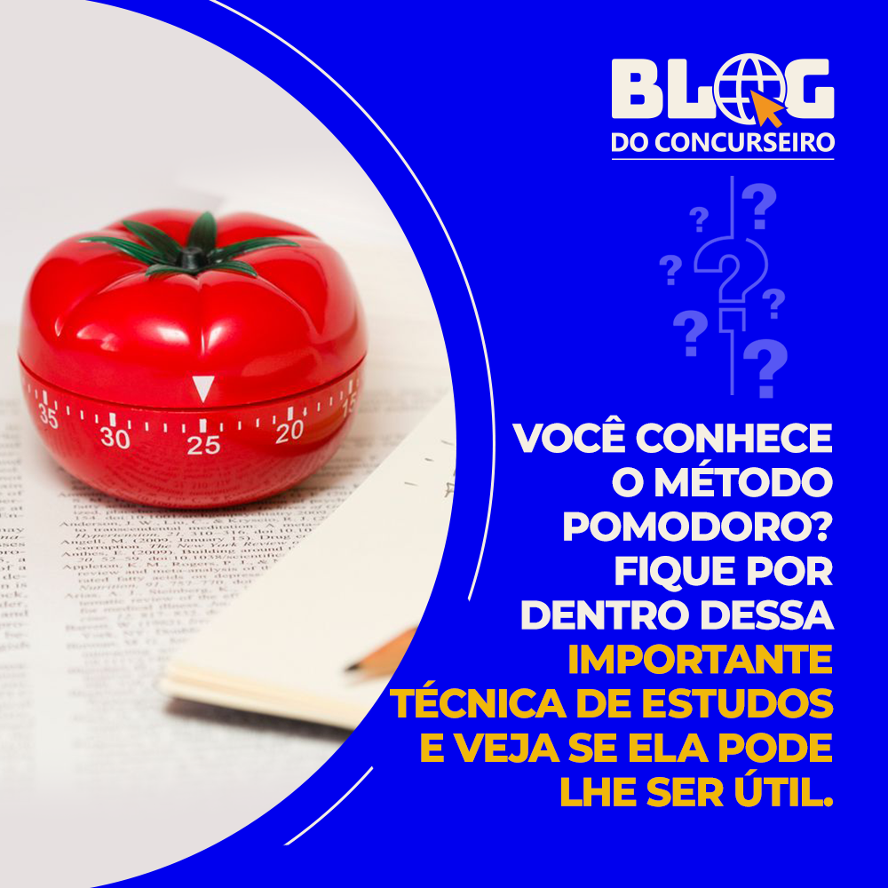 Você conhece o Método Pomodoro? Fique por dentro dessa importante técnica de estudos e veja se ela pode lhe ser útil